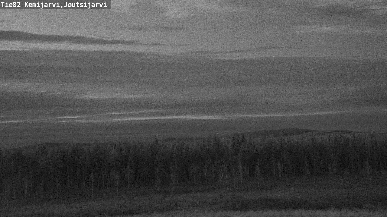 Weather Camera Image Väg 82 Kemijärvi, Joutsijärvi, Kemijärvi, Lappi