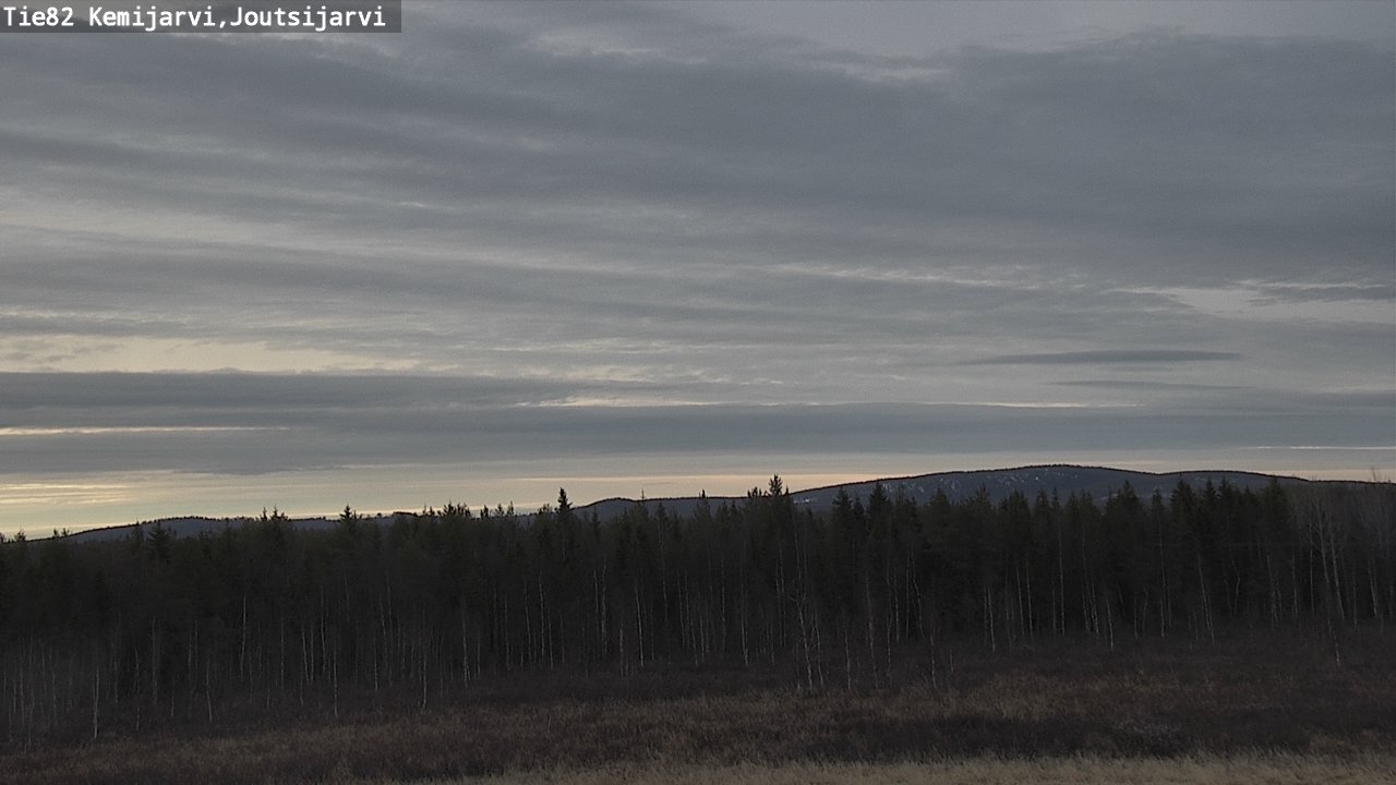 Weather Camera Image Väg 82 Kemijärvi, Joutsijärvi, Kemijärvi, Lappi