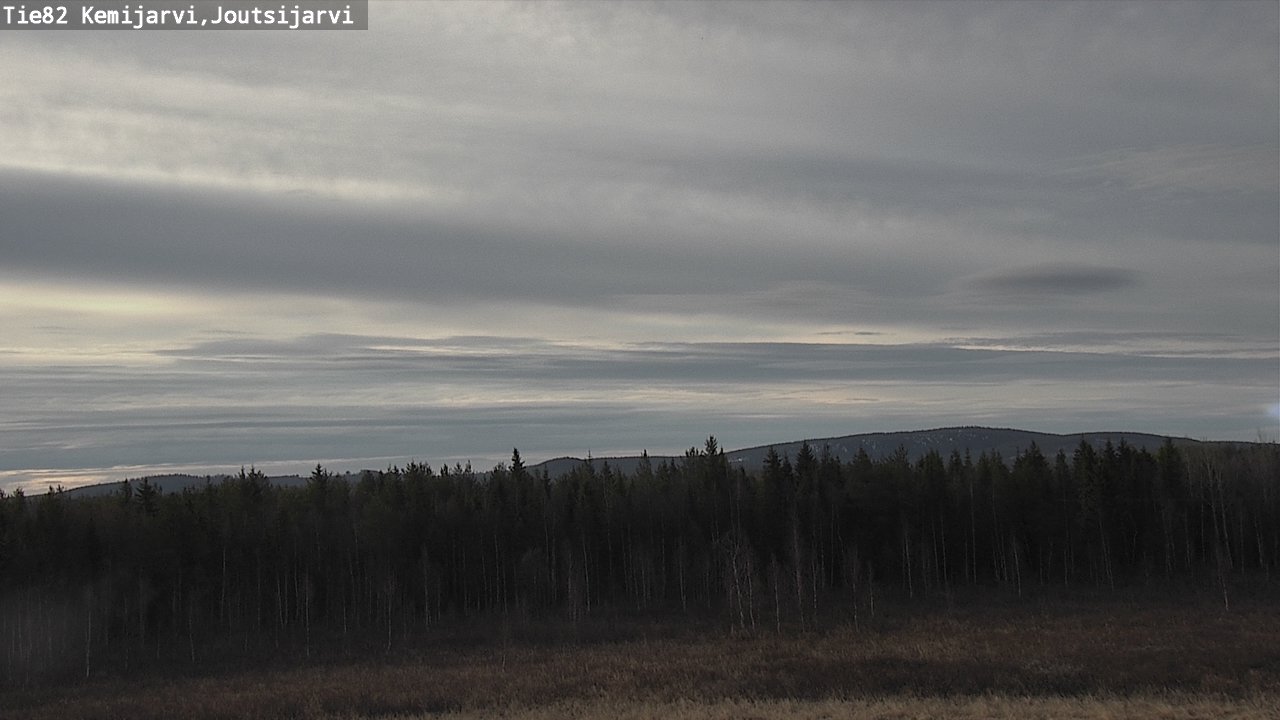Weather Camera Image Väg 82 Kemijärvi, Joutsijärvi, Kemijärvi, Lappi