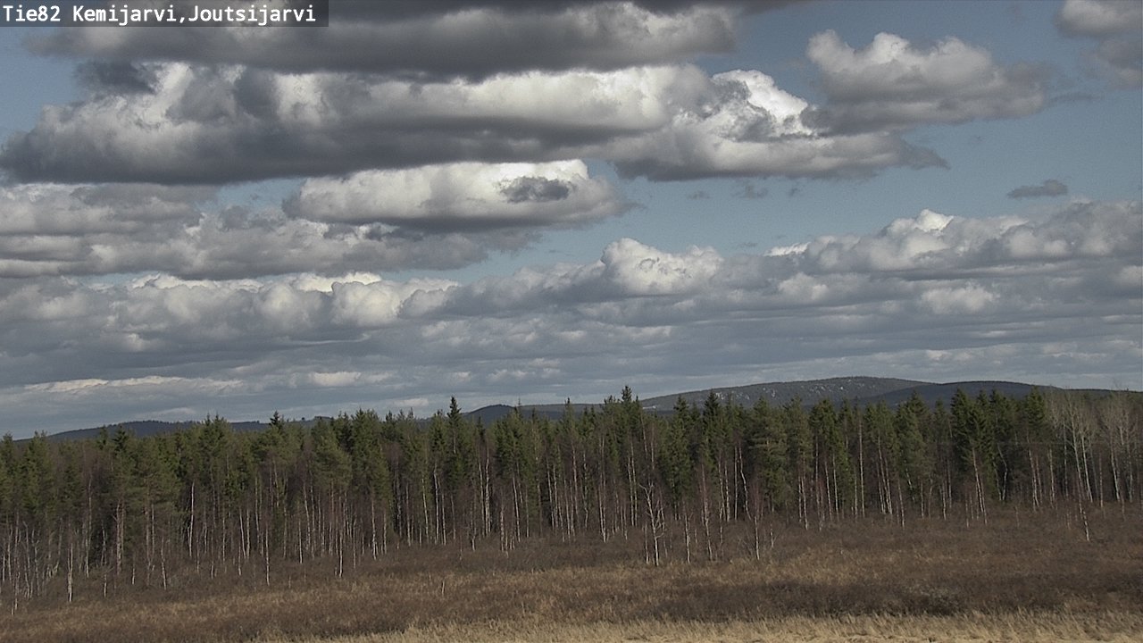 Weather Camera Image Väg 82 Kemijärvi, Joutsijärvi, Kemijärvi, Lappi