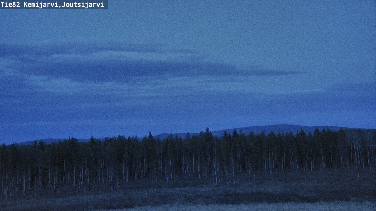 Weather Camera Image Road 82 Kemijärvi, Joutsijärvi, Kemijärvi, Lappi
