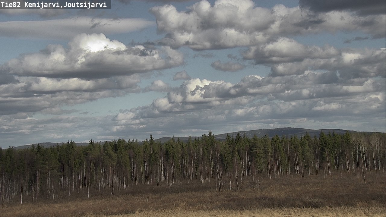 Weather Camera Image Väg 82 Kemijärvi, Joutsijärvi, Kemijärvi, Lappi
