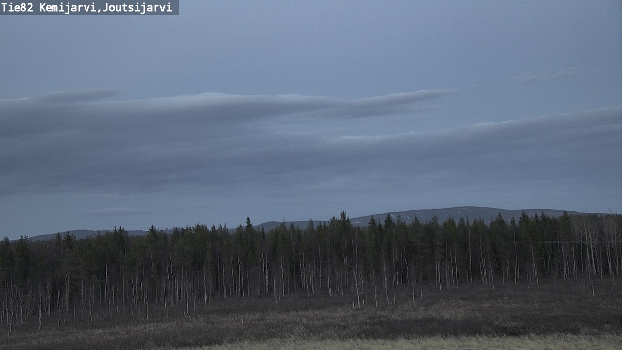 Weather Camera Image Road 82 Kemijärvi, Joutsijärvi, Kemijärvi, Lappi