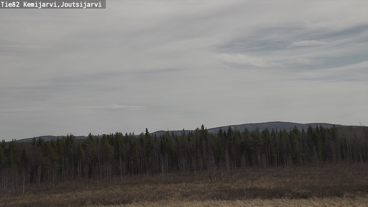 Weather Camera Image Väg 82 Kemijärvi, Joutsijärvi, Kemijärvi, Lappi