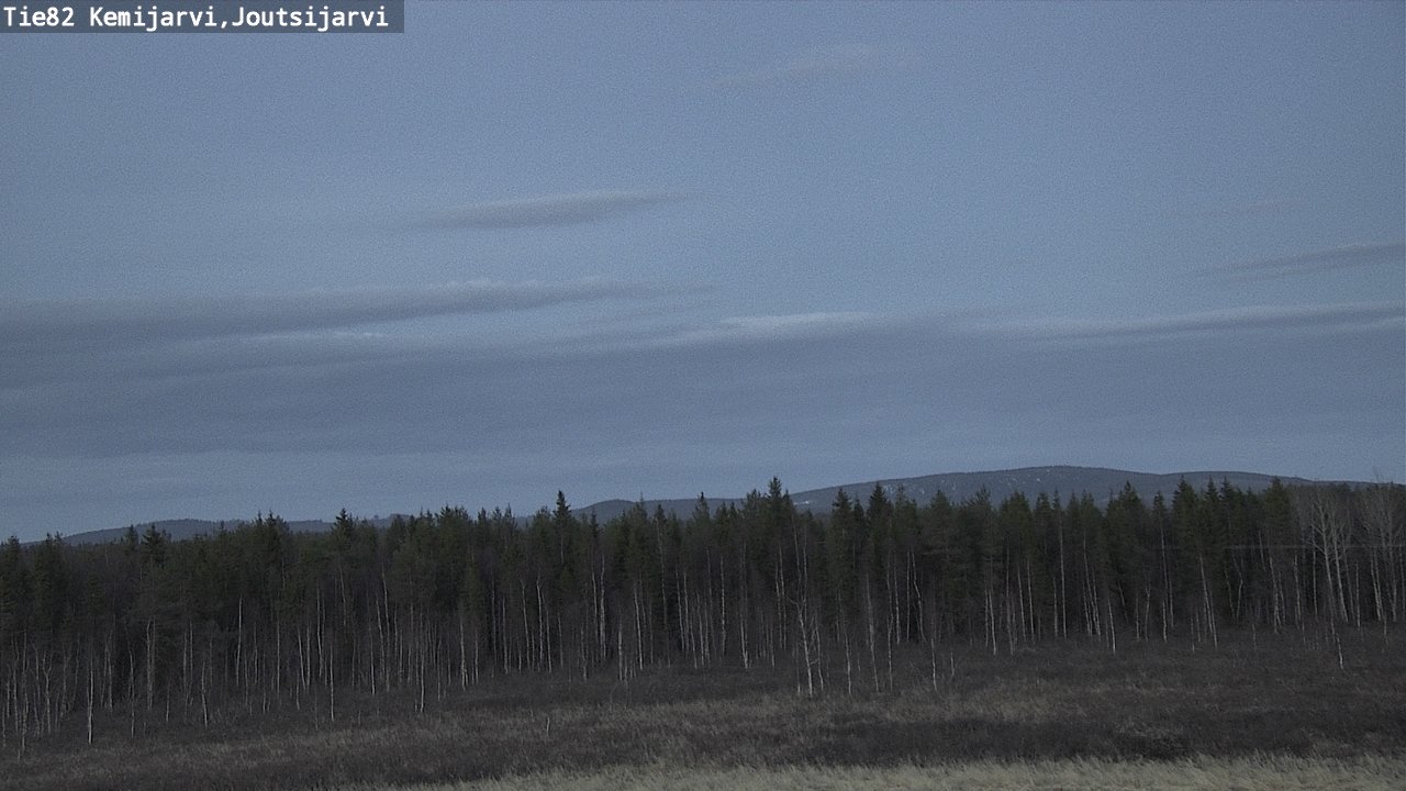 Weather Camera Image Road 82 Kemijärvi, Joutsijärvi, Kemijärvi, Lappi