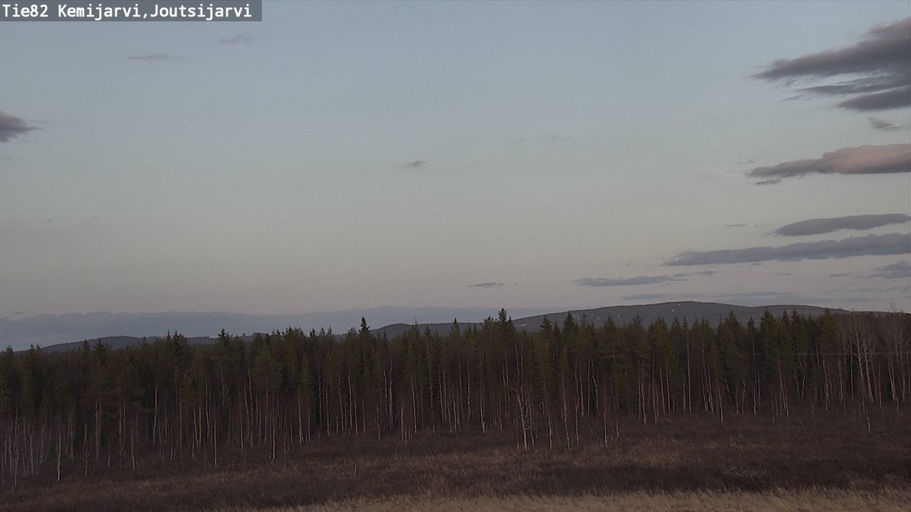 Weather Camera Image Väg 82 Kemijärvi, Joutsijärvi, Kemijärvi, Lappi