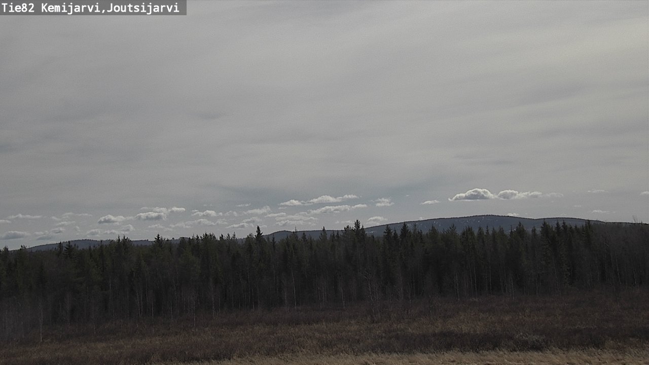 Weather Camera Image Väg 82 Kemijärvi, Joutsijärvi, Kemijärvi, Lappi