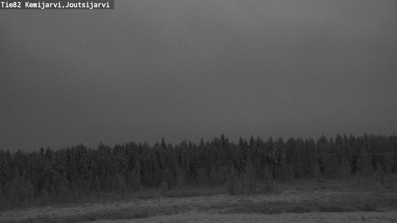 Weather Camera Image Road 82 Kemijärvi, Joutsijärvi, Kemijärvi, Lappi