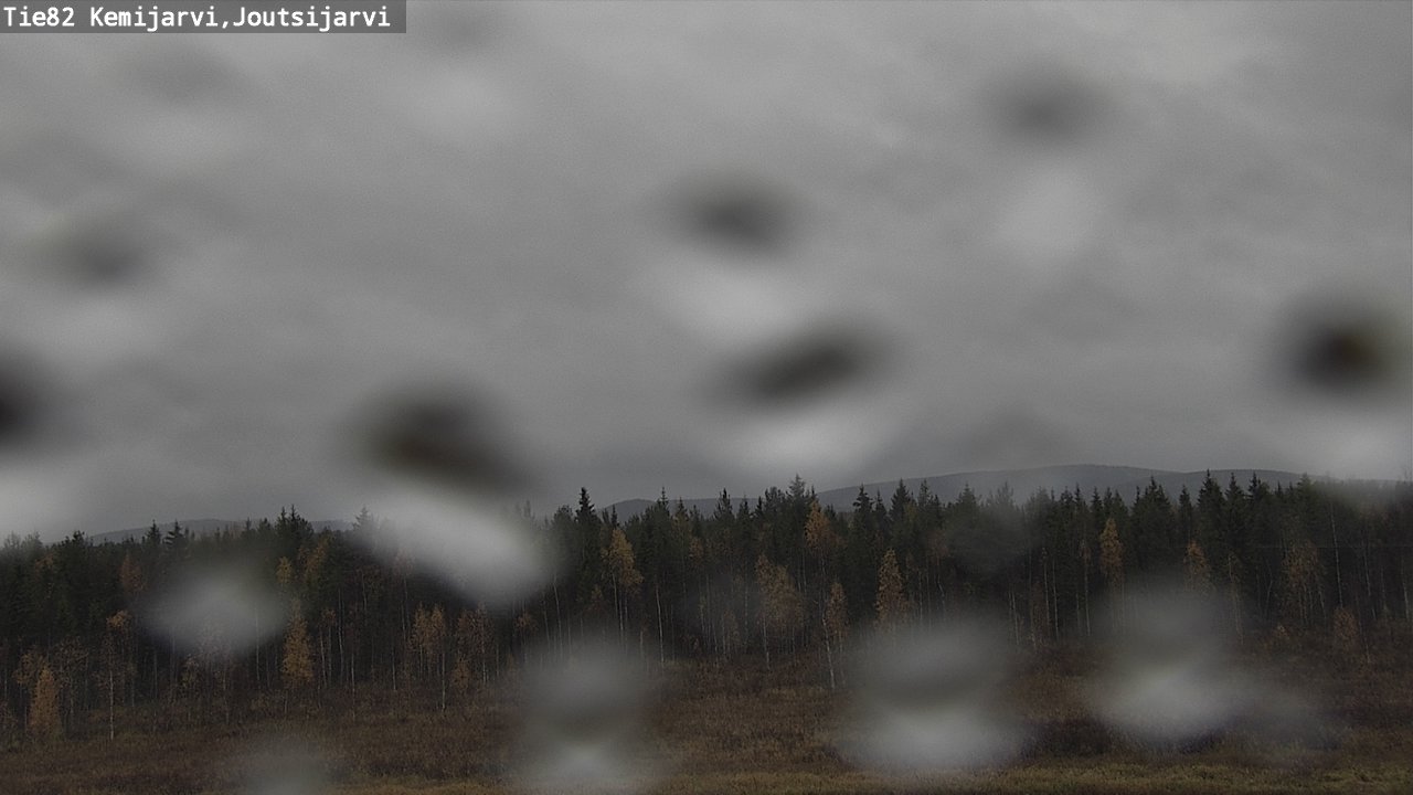 Weather Camera Image Road 82 Kemijärvi, Joutsijärvi, Kemijärvi, Lappi