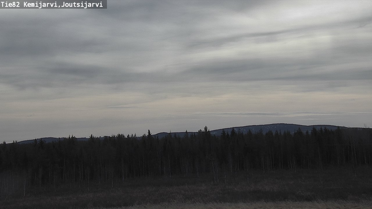 Weather Camera Image Väg 82 Kemijärvi, Joutsijärvi, Kemijärvi, Lappi
