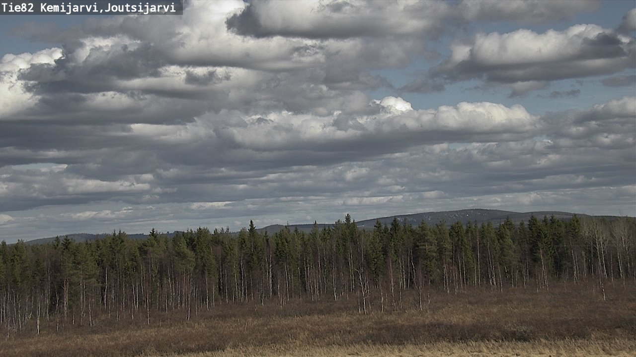 Weather Camera Image Väg 82 Kemijärvi, Joutsijärvi, Kemijärvi, Lappi