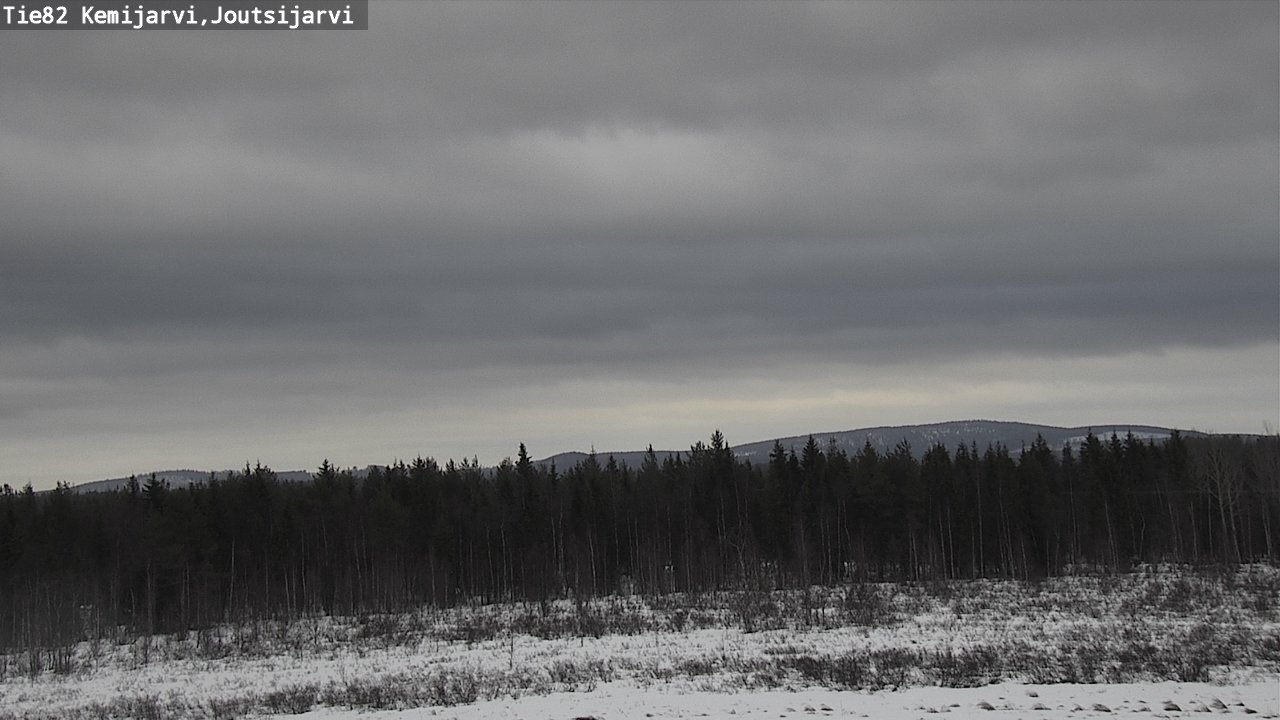 Weather Camera Image Road 82 Kemijärvi, Joutsijärvi, Kemijärvi, Lappi