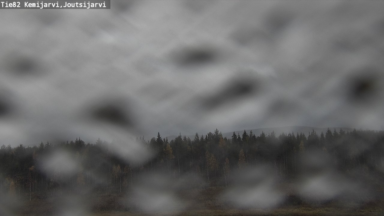 Weather Camera Image Road 82 Kemijärvi, Joutsijärvi, Kemijärvi, Lappi