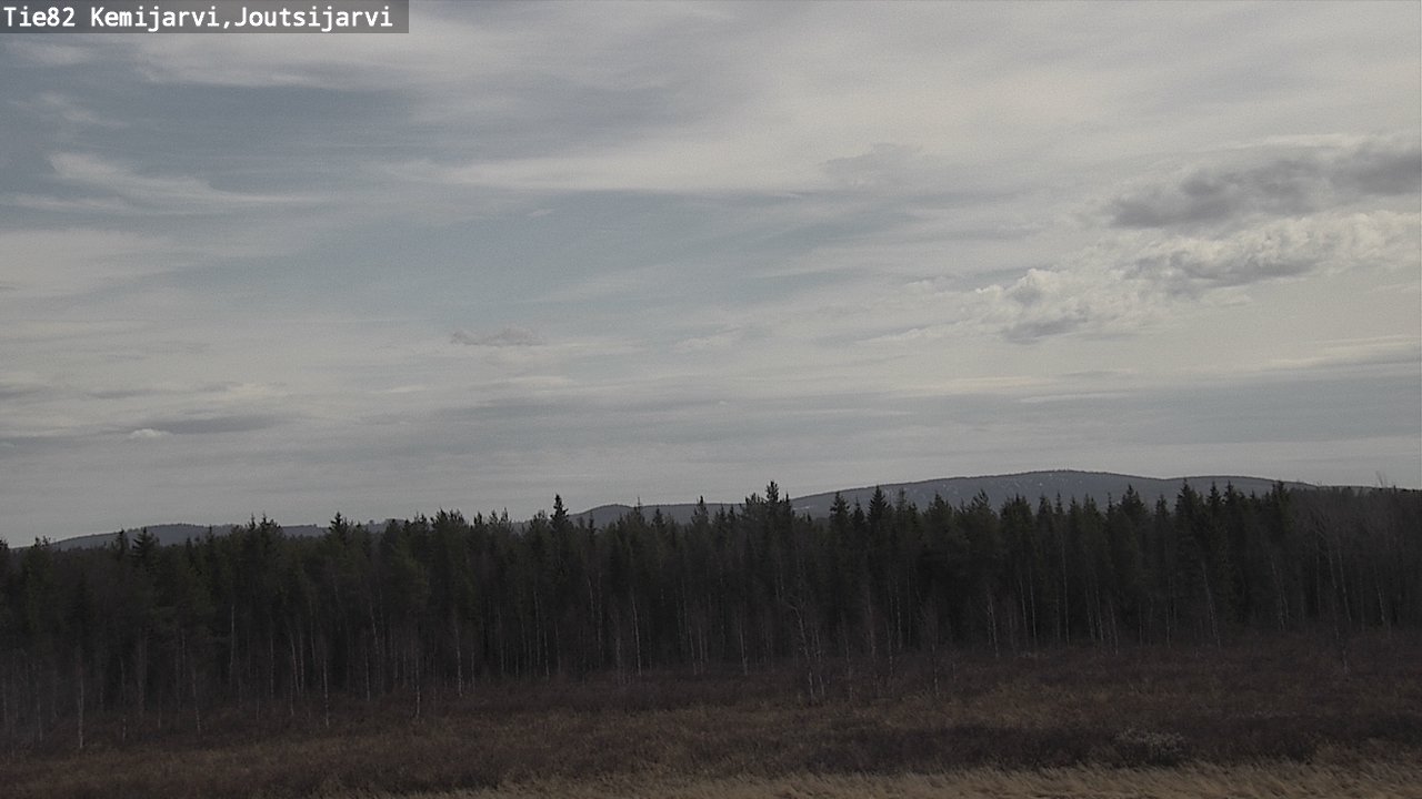 Weather Camera Image Road 82 Kemijärvi, Joutsijärvi, Kemijärvi, Lappi