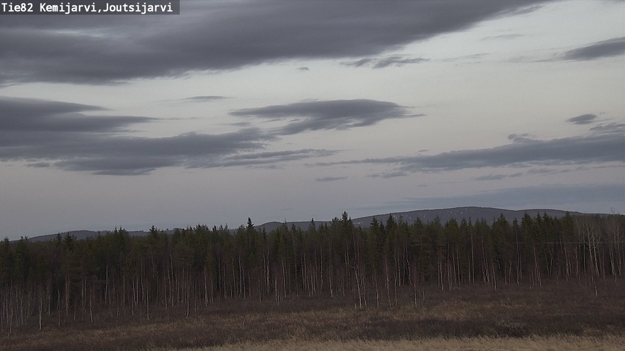 Weather Camera Image Väg 82 Kemijärvi, Joutsijärvi, Kemijärvi, Lappi