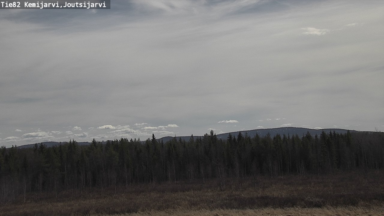 Weather Camera Image Väg 82 Kemijärvi, Joutsijärvi, Kemijärvi, Lappi