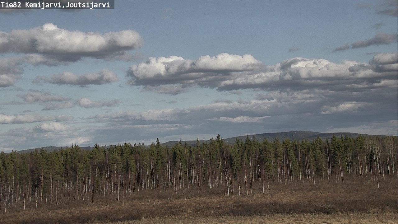 Weather Camera Image Väg 82 Kemijärvi, Joutsijärvi, Kemijärvi, Lappi
