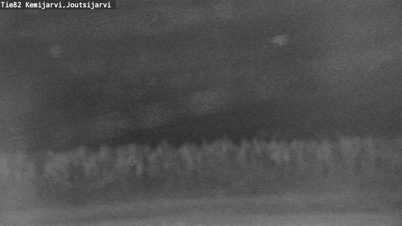 Weather Camera Image Road 82 Kemijärvi, Joutsijärvi, Kemijärvi, Lappi