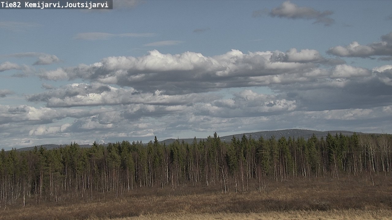 Weather Camera Image Väg 82 Kemijärvi, Joutsijärvi, Kemijärvi, Lappi