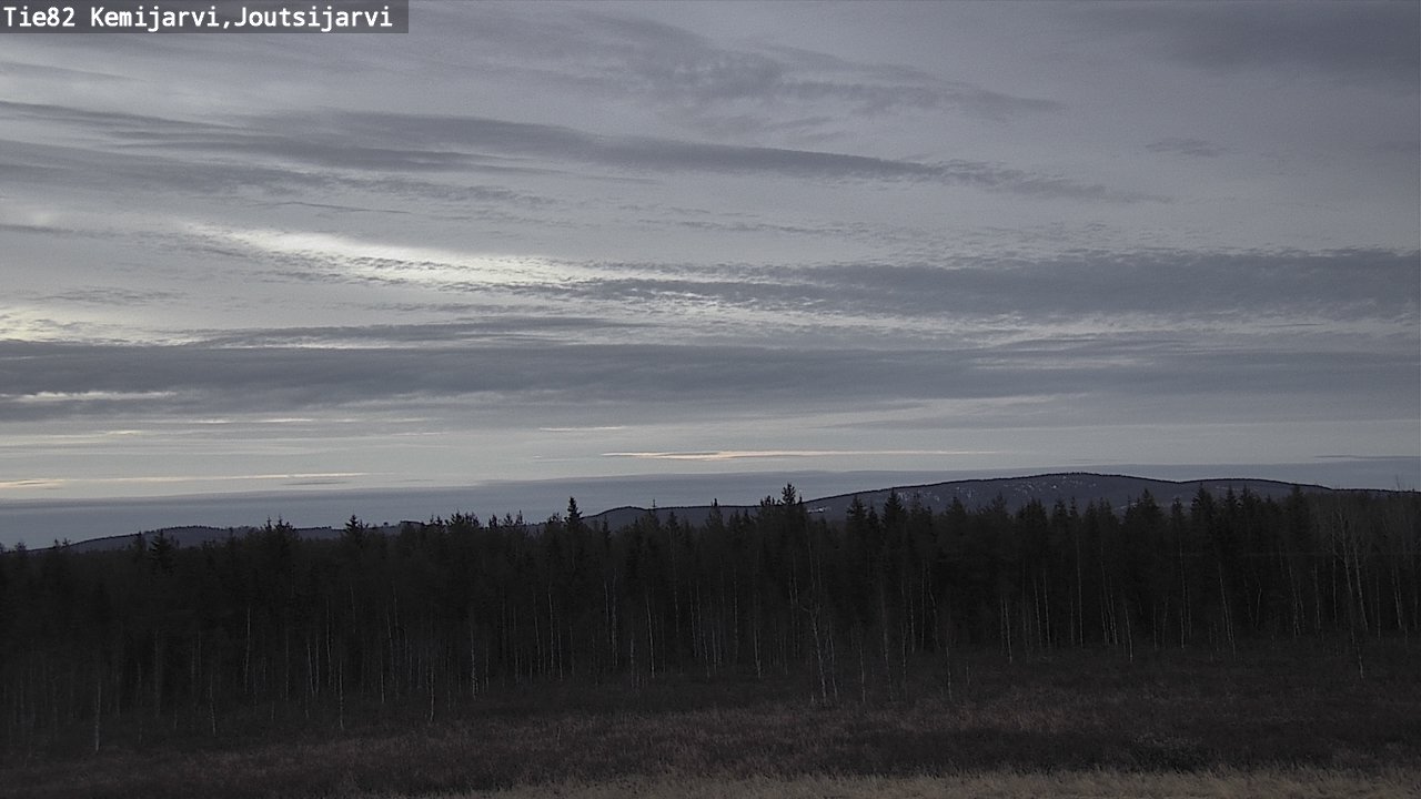 Weather Camera Image Väg 82 Kemijärvi, Joutsijärvi, Kemijärvi, Lappi