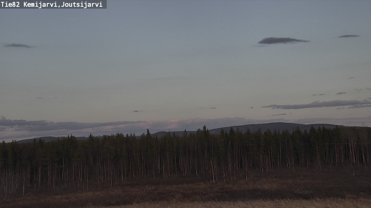 Weather Camera Image Väg 82 Kemijärvi, Joutsijärvi, Kemijärvi, Lappi