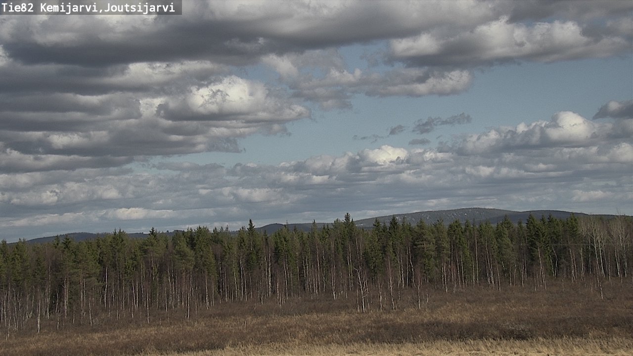 Weather Camera Image Väg 82 Kemijärvi, Joutsijärvi, Kemijärvi, Lappi