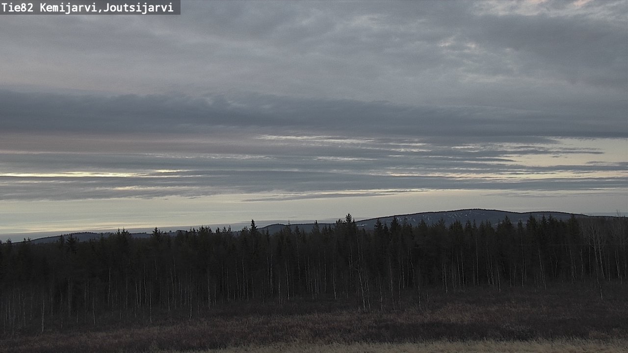 Weather Camera Image Väg 82 Kemijärvi, Joutsijärvi, Kemijärvi, Lappi