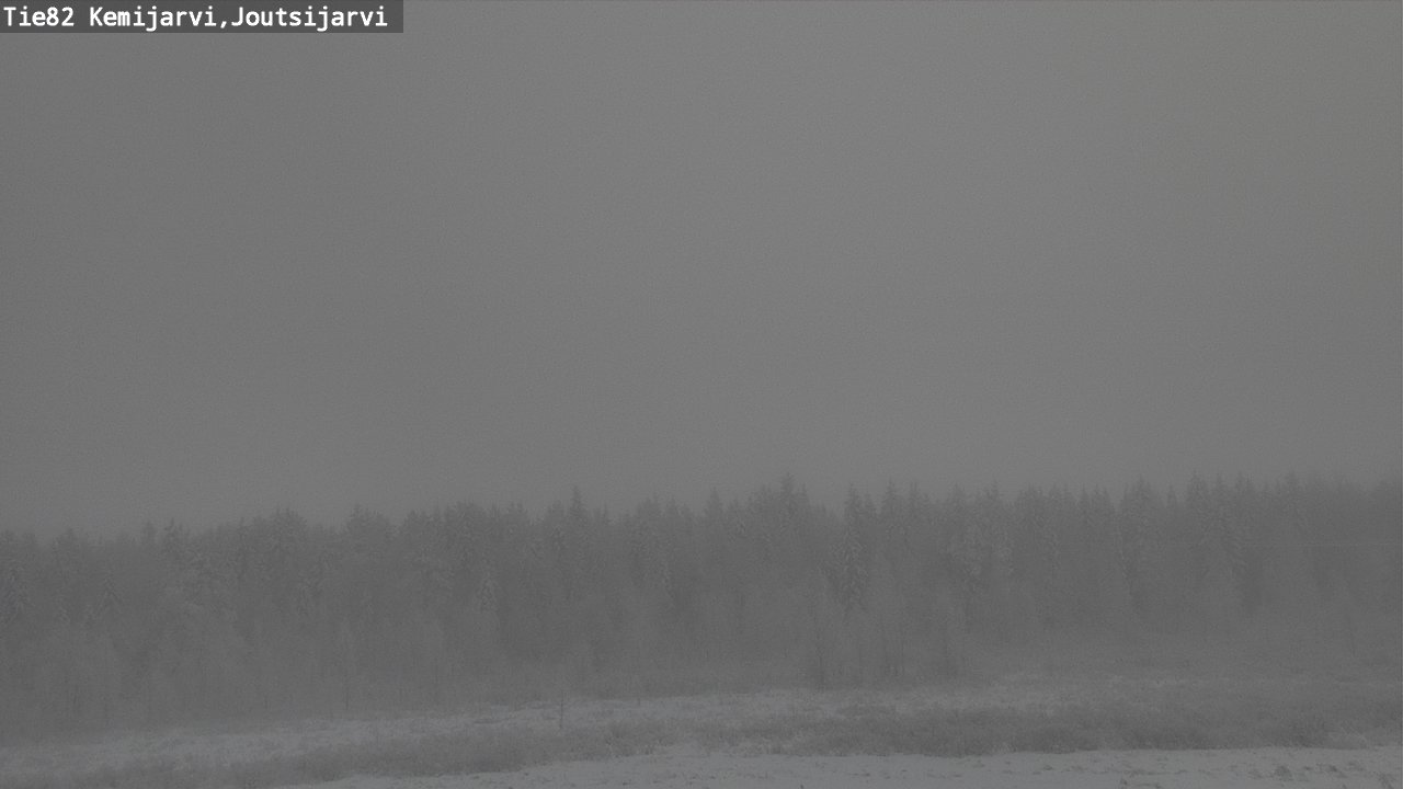 Weather Camera Image Road 82 Kemijärvi, Joutsijärvi, Kemijärvi, Lappi