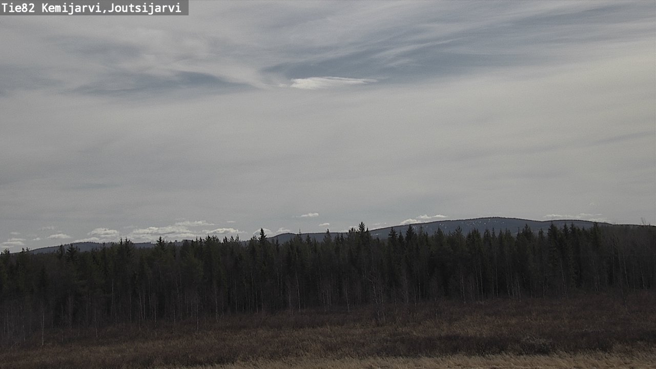 Weather Camera Image Väg 82 Kemijärvi, Joutsijärvi, Kemijärvi, Lappi