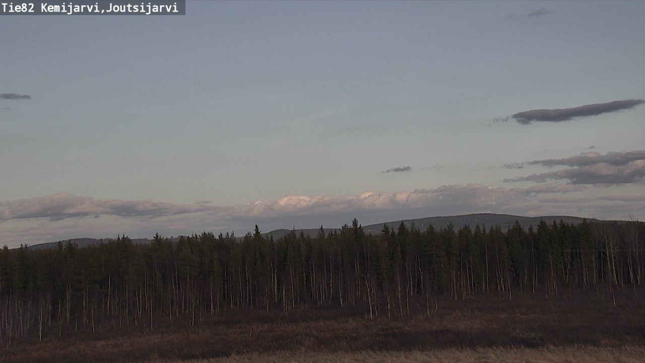 Weather Camera Image Väg 82 Kemijärvi, Joutsijärvi, Kemijärvi, Lappi