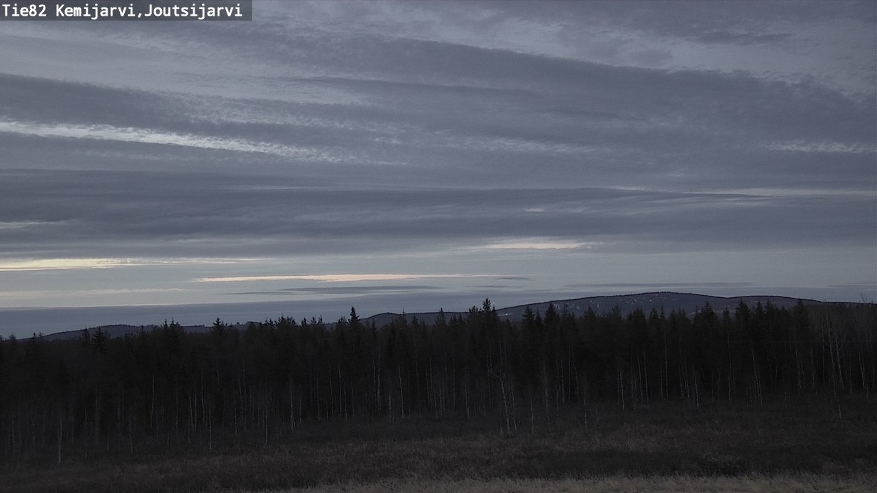 Weather Camera Image Väg 82 Kemijärvi, Joutsijärvi, Kemijärvi, Lappi