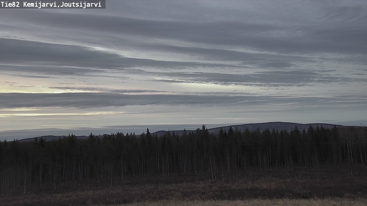 Weather Camera Image Väg 82 Kemijärvi, Joutsijärvi, Kemijärvi, Lappi