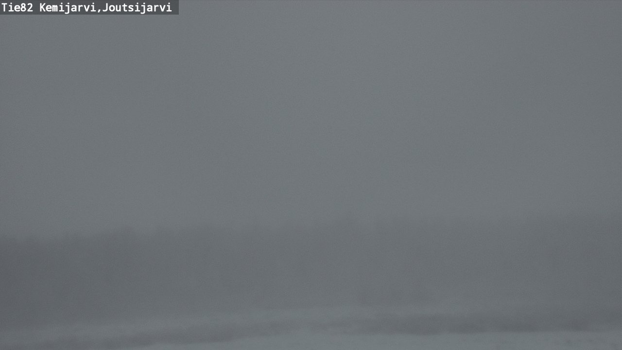Weather Camera Image Road 82 Kemijärvi, Joutsijärvi, Kemijärvi, Lappi