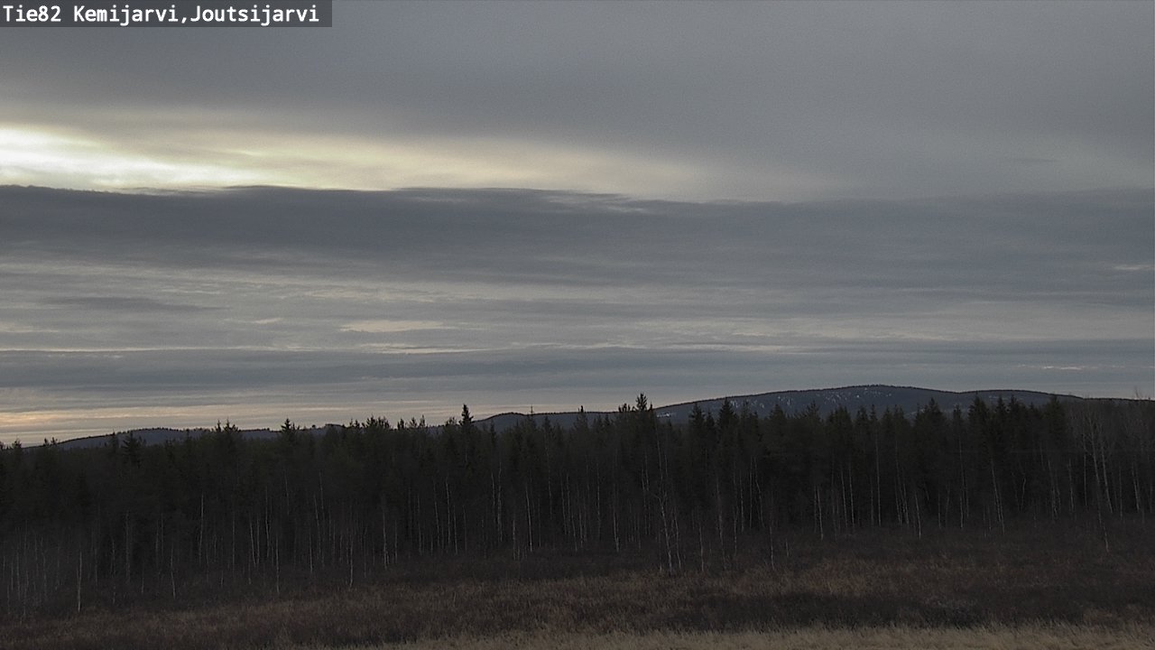 Weather Camera Image Väg 82 Kemijärvi, Joutsijärvi, Kemijärvi, Lappi