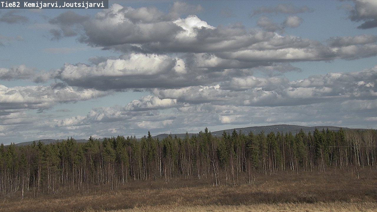Weather Camera Image Väg 82 Kemijärvi, Joutsijärvi, Kemijärvi, Lappi