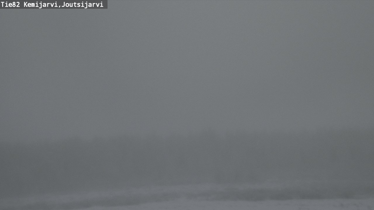 Weather Camera Image Road 82 Kemijärvi, Joutsijärvi, Kemijärvi, Lappi