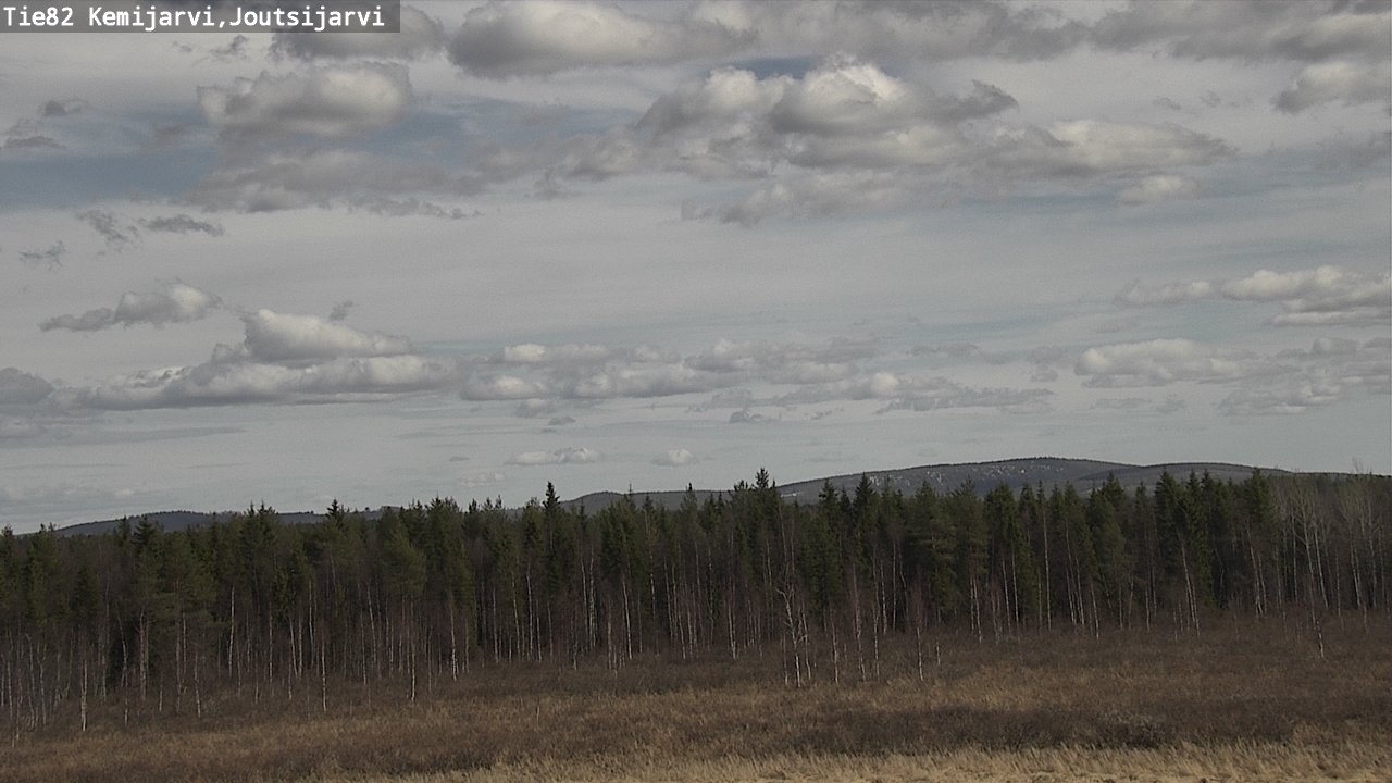 Weather Camera Image Väg 82 Kemijärvi, Joutsijärvi, Kemijärvi, Lappi