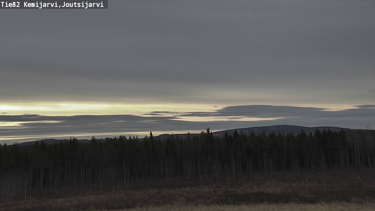 Weather Camera Image Väg 82 Kemijärvi, Joutsijärvi, Kemijärvi, Lappi