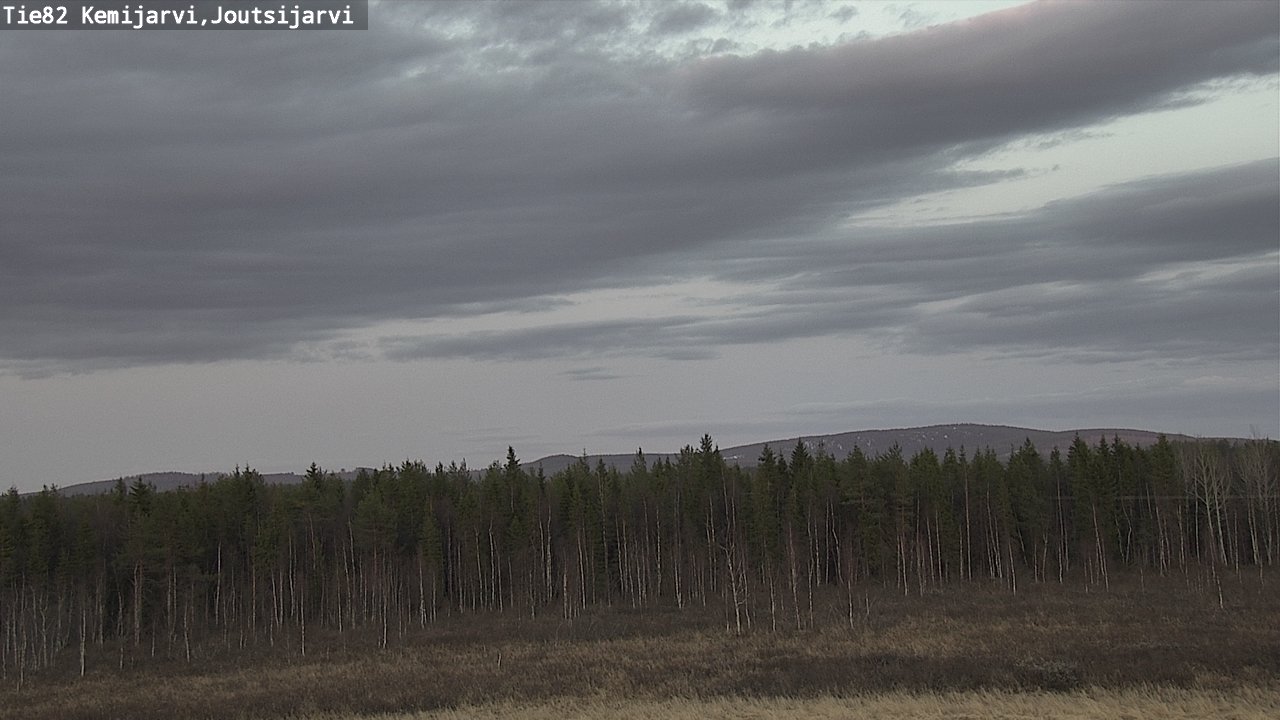 Weather Camera Image Road 82 Kemijärvi, Joutsijärvi, Kemijärvi, Lappi
