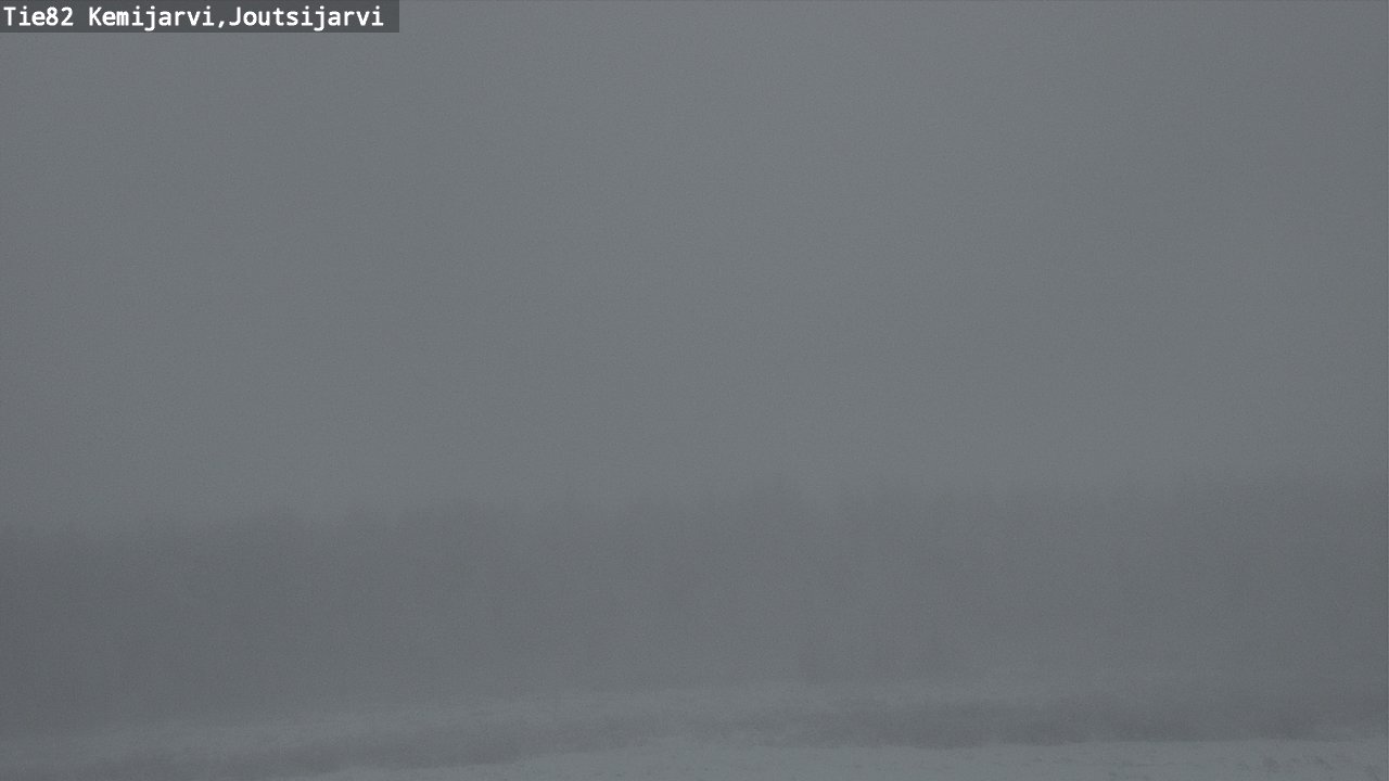 Weather Camera Image Road 82 Kemijärvi, Joutsijärvi, Kemijärvi, Lappi