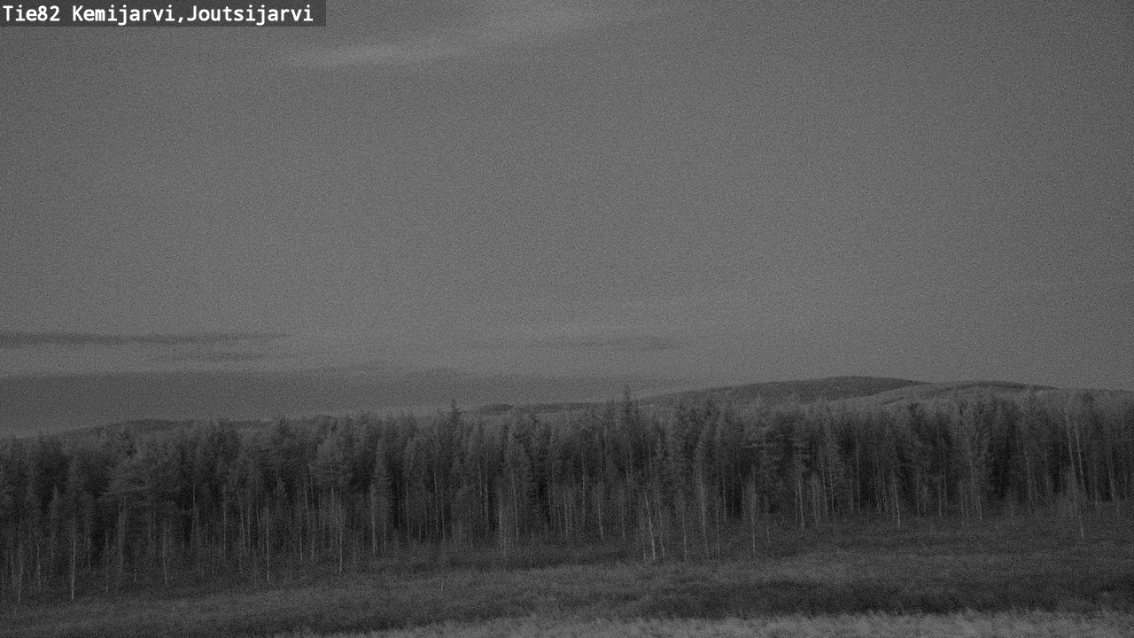 Weather Camera Image Road 82 Kemijärvi, Joutsijärvi, Kemijärvi, Lappi