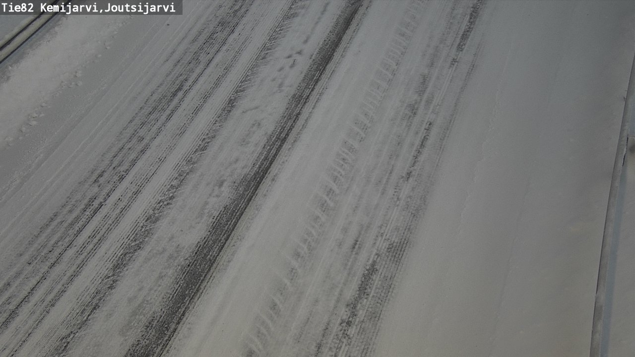 Weather Camera Image Road 82 Kemijärvi, Joutsijärvi, Kemijärvi, Lappi