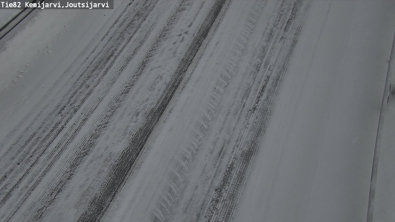 Weather Camera Image Road 82 Kemijärvi, Joutsijärvi, Kemijärvi, Lappi