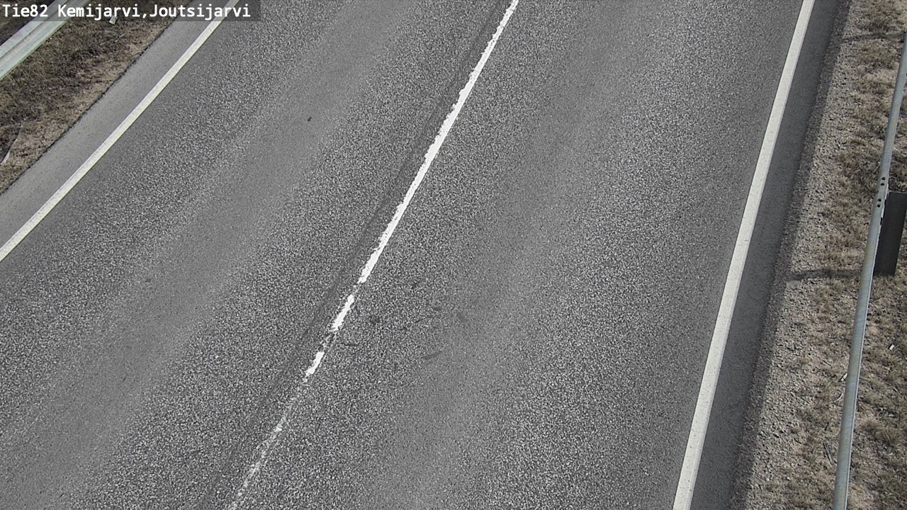 Weather Camera Image Väg 82 Kemijärvi, Joutsijärvi, Kemijärvi, Lappi