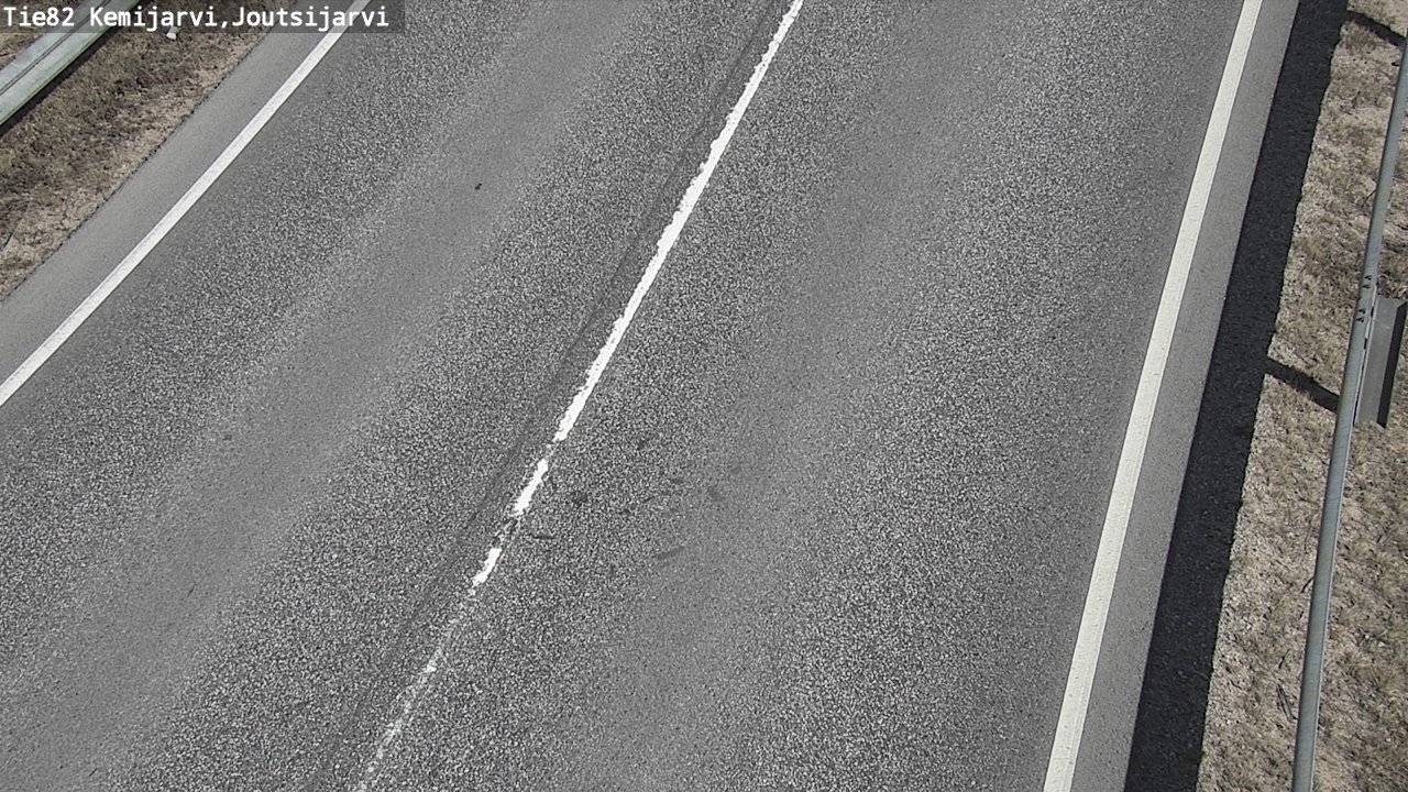 Weather Camera Image Väg 82 Kemijärvi, Joutsijärvi, Kemijärvi, Lappi