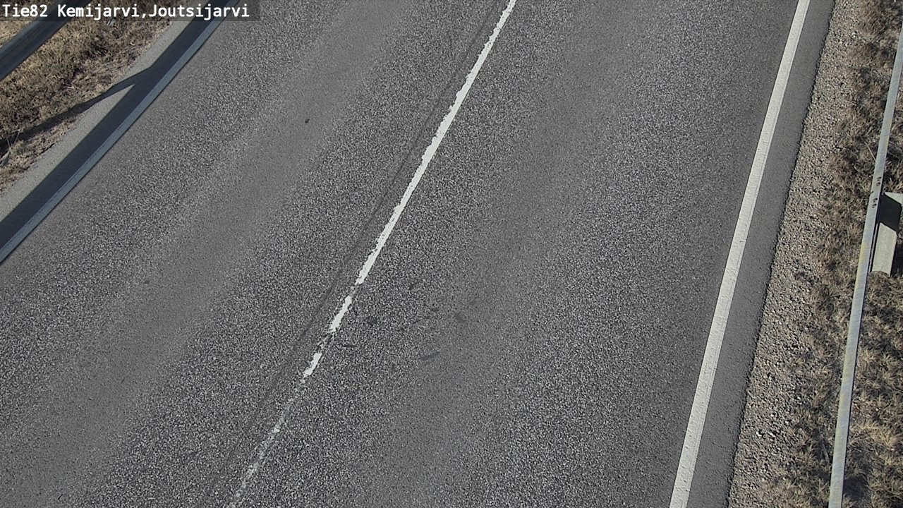 Weather Camera Image Väg 82 Kemijärvi, Joutsijärvi, Kemijärvi, Lappi