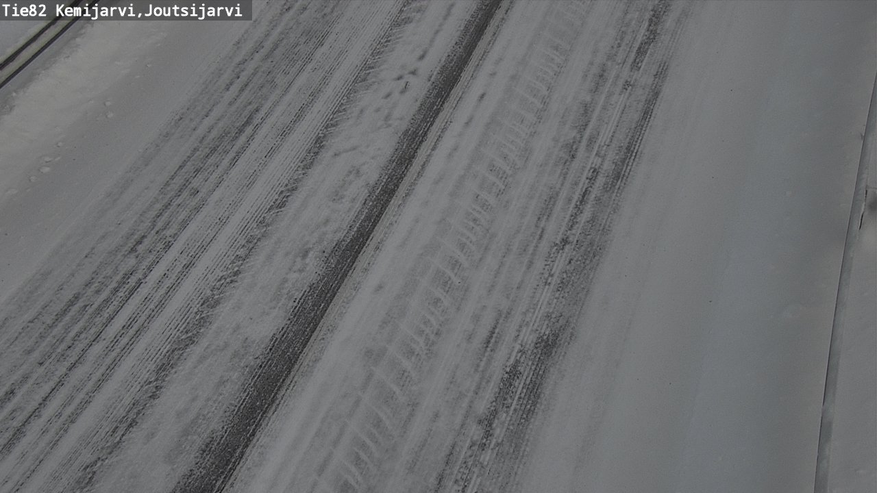 Weather Camera Image Road 82 Kemijärvi, Joutsijärvi, Kemijärvi, Lappi