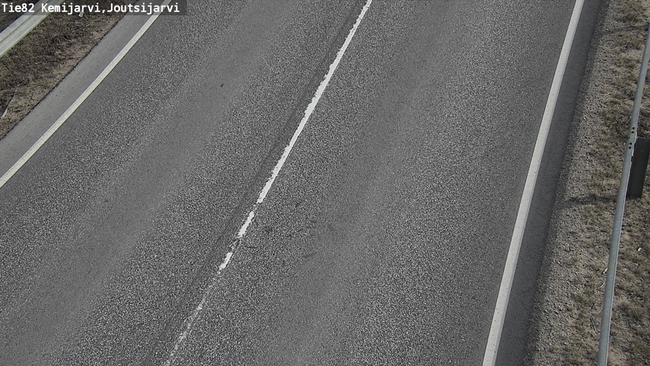 Weather Camera Image Väg 82 Kemijärvi, Joutsijärvi, Kemijärvi, Lappi