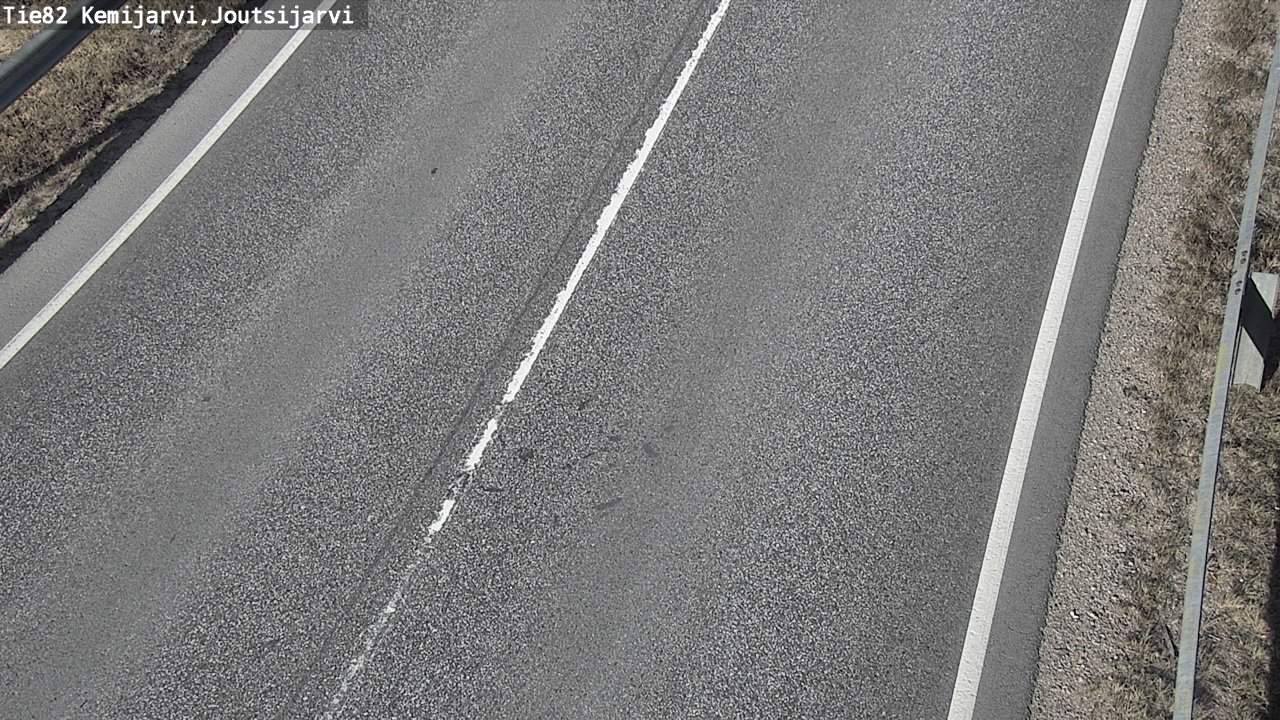 Weather Camera Image Väg 82 Kemijärvi, Joutsijärvi, Kemijärvi, Lappi