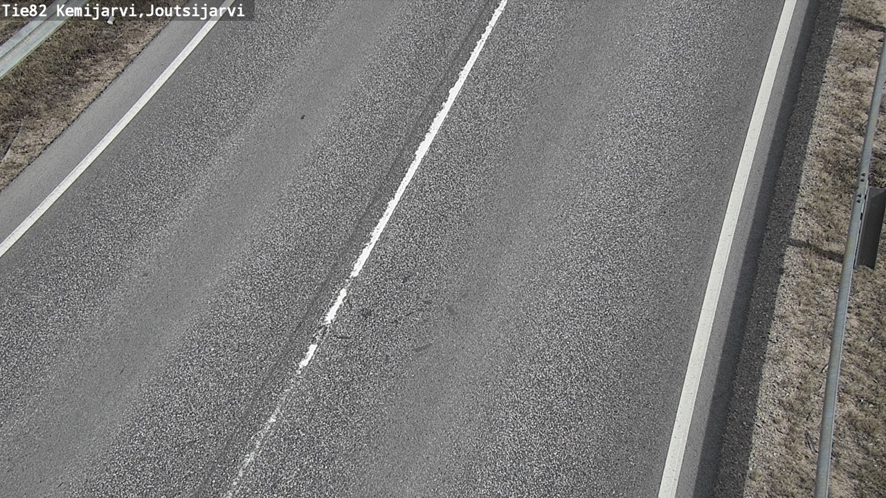 Weather Camera Image Väg 82 Kemijärvi, Joutsijärvi, Kemijärvi, Lappi